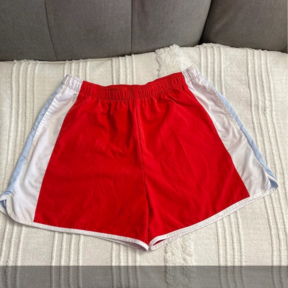 Nike shorts Red/ white/Light blue for Women